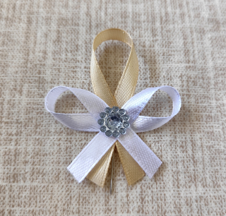 Svadobné pierko Crystal zlaté